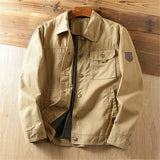 Men's Lightweight Utility Jacket - Lapel Collar Pocket Layer