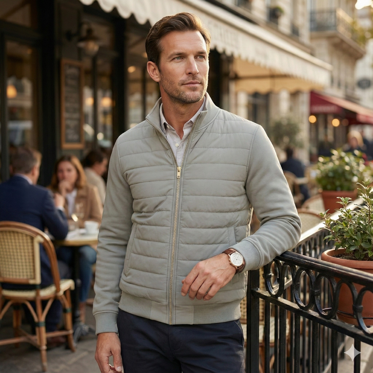 Men's Quilted Puffer Jacket | Lightweight Warmth, Timeless Style