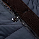 Men's quilted winter coat with stand collar, additional view