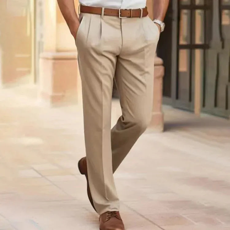 Men's Smart Casual Trousers – Relaxed Wide Fit Everyday Style