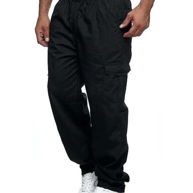 Men's Loose Fit Cargo Trousers – Roomy Utility Pocket Design