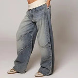 Women's Baggy Wide Leg Jeans – Relaxed Denim Everyday Fit