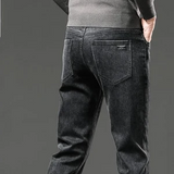 Men's Fleece Lined Jeans – Warm Winter Denim Casual Trousers