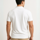 Classic White Polo Shirt for Men | Timeless Old Money Elegance