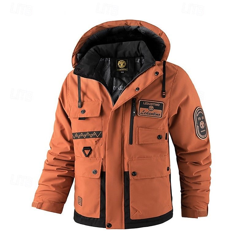 Men's Hooded Outdoor Jacket – All Weather Hiking & Walking