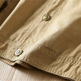 Men's Lightweight Utility Jacket - Lapel Collar Pocket Layer