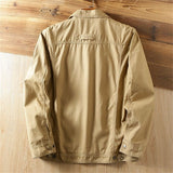 Men's Lightweight Utility Jacket - Lapel Collar Pocket Layer