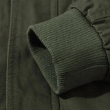 Men's Field-Style Utility Jacket - Stand-Collar Pocketed Layer