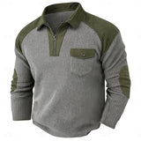 Men's Quarter Zip Jumper – Textured Hardwearing Layering Top
