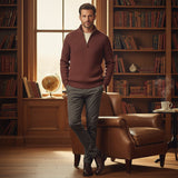 Men's Cashmere Half Zip Sweater | Premium Comfort, Sophisticated Style