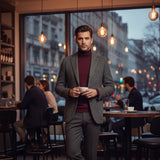 Men's Herringbone Tweed Blazer | Timeless Sophistication, All-Season Comfort