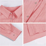 Men's Cotton Linen Shirt – Lightweight Button Down Summer Shirt