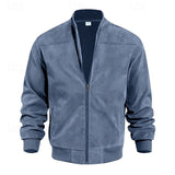 Men's Lightweight Stand-Collar Jacket - Everyday Zip-Up Layer