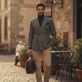 Men's Double Breasted Plaid Blazer | Classic Checked Style