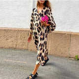 Leopard Print Midi Dress | Bold Confidence, Effortless Glamour