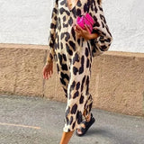 Leopard Print Midi Dress | Bold Confidence, Effortless Glamour