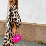 Leopard Print Midi Dress | Bold Confidence, Effortless Glamour