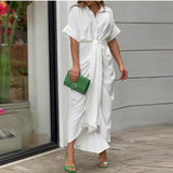 Elegant Casual Midi Dress | Flowy Fit, Effortless Style