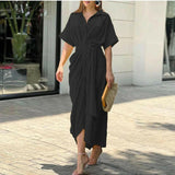 Elegant Casual Midi Dress | Flowy Fit, Effortless Style