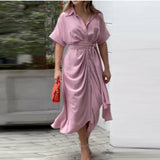 Elegant Casual Midi Dress | Flowy Fit, Effortless Style