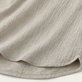Men's Cotton Linen Henley Shirt | Breathable Summer Comfort