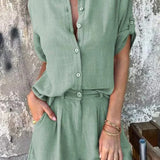 Women's Two Piece Shorts Set | Lightweight Comfort for Summer Days