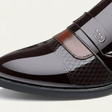 Men's Patent Leather Loafers | Luxury Slip-On Formal Elegance