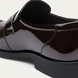 Men's Patent Leather Loafers | Luxury Slip-On Formal Elegance