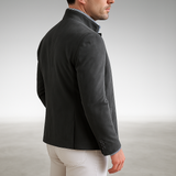 Men's Textured Button Cardigan - Tailored Fit Layering Piece