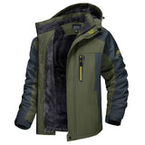 Men's Insulated Hooded Outdoor Jacket - Zip-Up Weather-Ready Layer