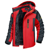 Men's Insulated Hooded Outdoor Jacket - Zip-Up Weather-Ready Layer