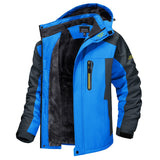 Men's Insulated Hooded Outdoor Jacket - Zip-Up Weather-Ready Layer