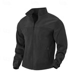 Men's Stand-Collar Full-Zip Jacket - Insulated Casual Layer