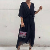 Elegant V-Neck Midi Dress | Flattering Silhouette, Timeless Style