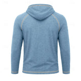 Men's Raglan Sleeve Hoodie – Casual Sporty Hooded Sweatshirt