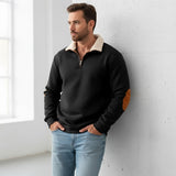 Men's Soft Quarter Zip Pullover – Cosy Warm Casual Jumper