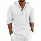 Men's Drawstring Hoodie – Relaxed Fit Casual Pullover Sweatshirt