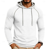 Men's Raglan Sleeve Hoodie – Casual Sporty Hooded Sweatshirt