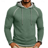 Men's Raglan Sleeve Hoodie – Casual Sporty Hooded Sweatshirt