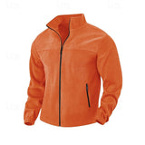 Men's Stand-Collar Full-Zip Jacket - Insulated Casual Layer