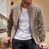 Men's Lightweight Stand-Collar Jacket - Everyday Zip-Up Layer