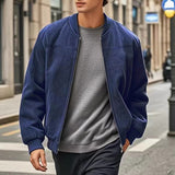 Men's Lightweight Stand-Collar Jacket - Everyday Zip-Up Layer