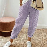 Striped Comfort Pants | Relaxed Fit and Timeless Style