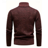 Men's Textured Half Zip Sweater – Warm Knit for Winter