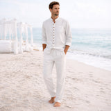 Men's Summer Sets | Retro Cotton & Linen Comfort