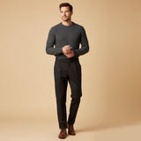 Men's Tailored Pleated Pants | High Waisted, Sophisticated Style