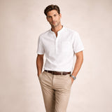Men's Henley Shirt | Premium Cotton Linen Comfort