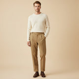 Men's Tailored Pleated Pants | High Waisted, Sophisticated Style