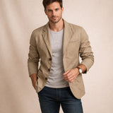 Men's Casual Lightweight Cotton Blazer | Effortless Style, All-Season Comfort