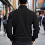 Men's Lapel-Collar Utility Jacket - Lightweight Button-Front Layer